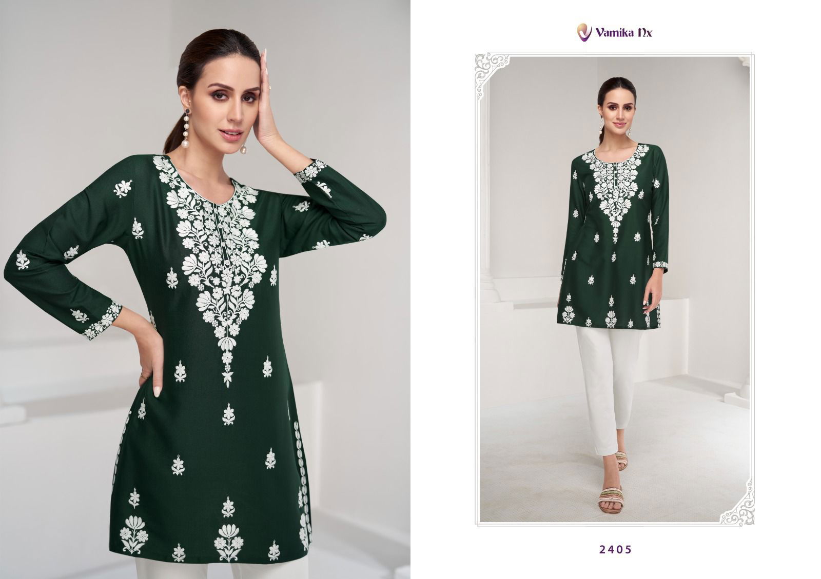 Ruhana By Vamika Nx Rayon Designer Tunic Short Kurtis Wholesale Shop In Surat